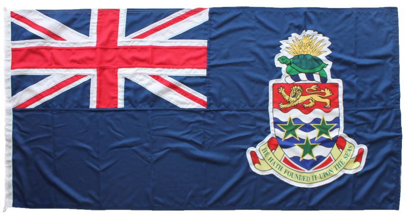2.5yd 90x45in 225x112cm Cayman Islands blue ensign (woven MoD fabric)